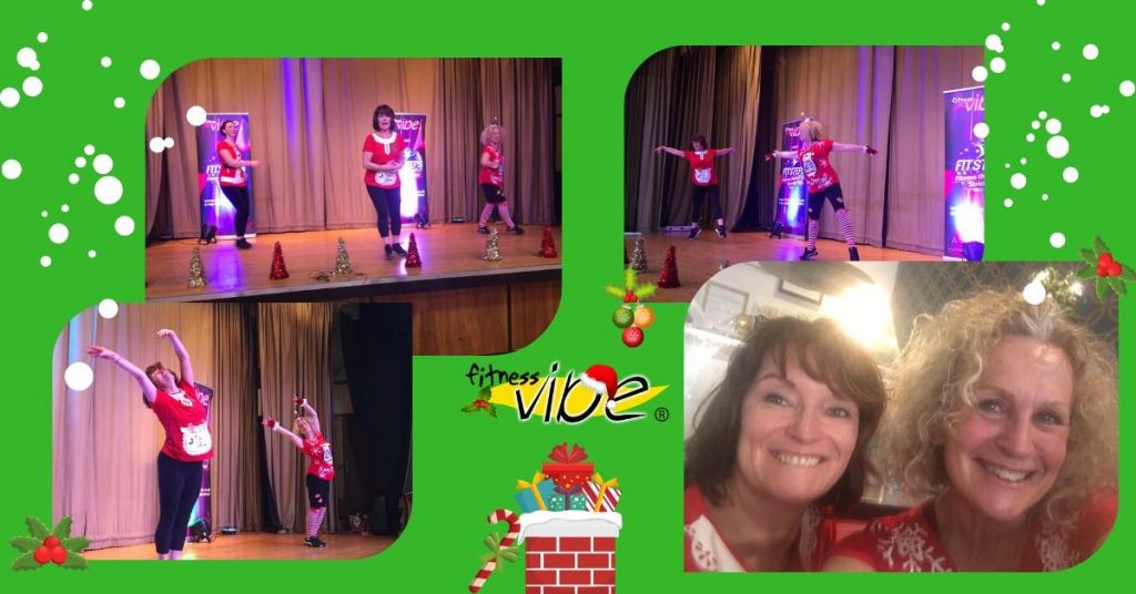 What a lovely surprise Debs co-presenting Festive Fitsteps class