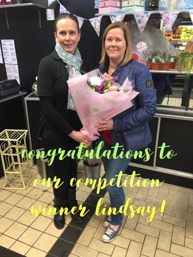 Congratulations to our competition winner Lindsay!