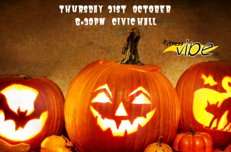 Halloween Zumba Bash Thursday 31st October 6.30pm Civic Hall