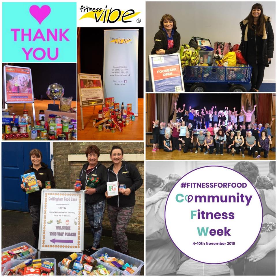 A big thank you for all your food donations for Community Fitness Week