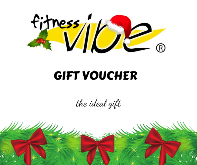 Fitness Vibe Gift Vouchers – an ideal gift for Christmas.