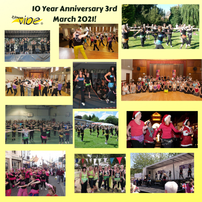 Happy 10 Year Fitness Vibe Anniversary Wed 3 March 2021!