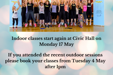 Welcome back! Indoor classes start again May 17th. Time to book your class!