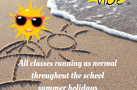 All classes running throughout the school summer holidays