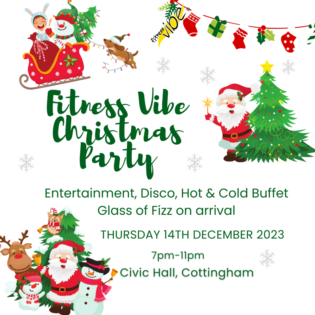 FITNESS VIBE CHRISTMAS PARTY THURSDAY 14TH DECEMBER JUST TWO TICKETS LEFT!