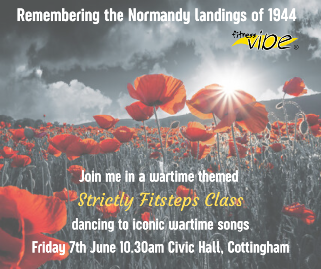 Wartime Themed Strictly Fitsteps Class Friday 7th June 10.30am Civic Hall, Cottingham