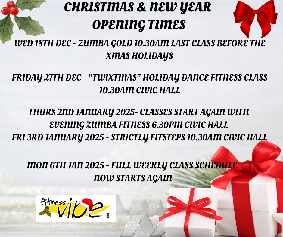 Christmas & New Year Opening Times