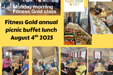 Fitness Gold annual picnic/buffet lunch Monday 4th August